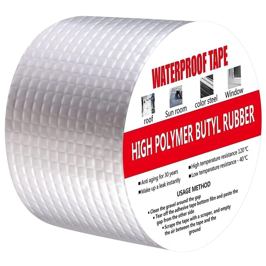 HIGH POLYMER BUTYL WATERPROOF RUBBER TAPE /شريط مطاطي مقاوم للماء مصنوع من بوليمر عالي الجودة من مادة البوتيل