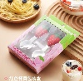 duck tableware / ملعقة و شوكة ( فراولة )