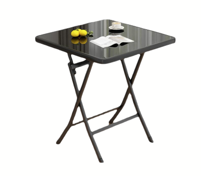  60cm Foldable Glass Square Table/طاولة زجاجية مربعية قابلة للطي 60 سم
