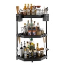 Kitchen Corner Rack Organizer 3 layers/منظم رفوف زاوية المطبخ بثلاث طبقات