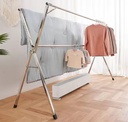 Stainless Steel Clothes Hanger Dryer Foldable Stand /منشر ملابس قابل للطي مصنوع من الفولاذ المقاوم للصدأ