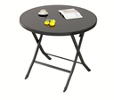  80cm Foldable Glass Round Table/طاولة زجاجية مستديرة قابلة للطي 80 سم