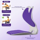 Folded honeycomb to correct sitting posture/مقعد مطوي لتصحيح وضعية الجلوس