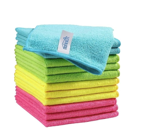 MICROFIBER TOWELS 10PCs  40*40CM / مناشف من الألياف الدقيقة، 10 قطع، 40 × 40 سم
