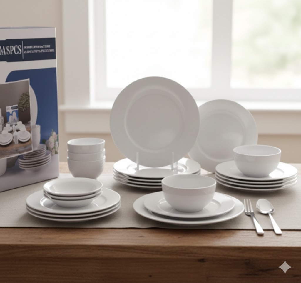 CERAMIC DINNER SET 16 PCs/ طقم صحون