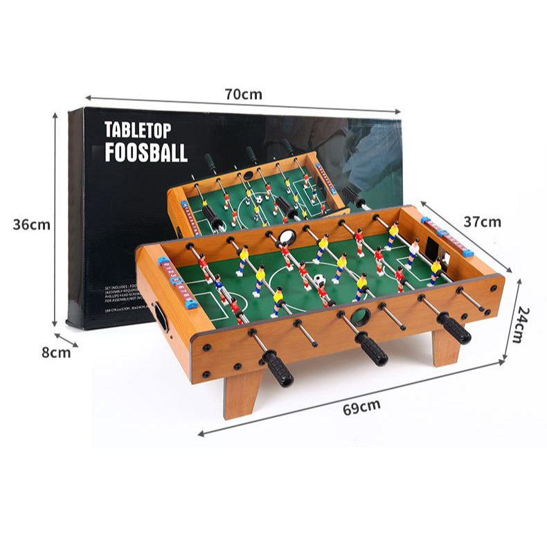 Wooden Mini Foosball Table Top Football Soccer Game\لعبة كرة قدم مصغرة خشبية
