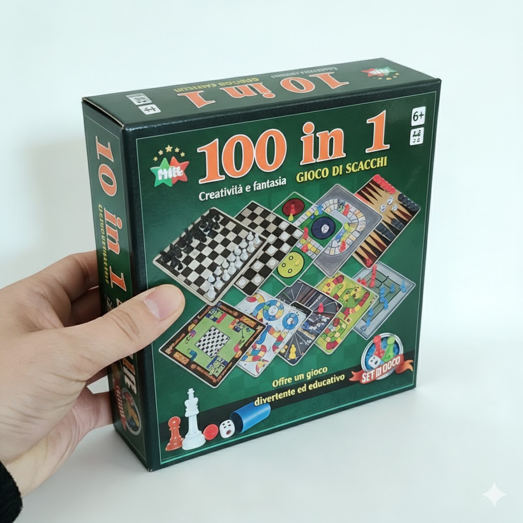 100-IN-1 BOARD GAMES/العاب لوحية 100 في 1
