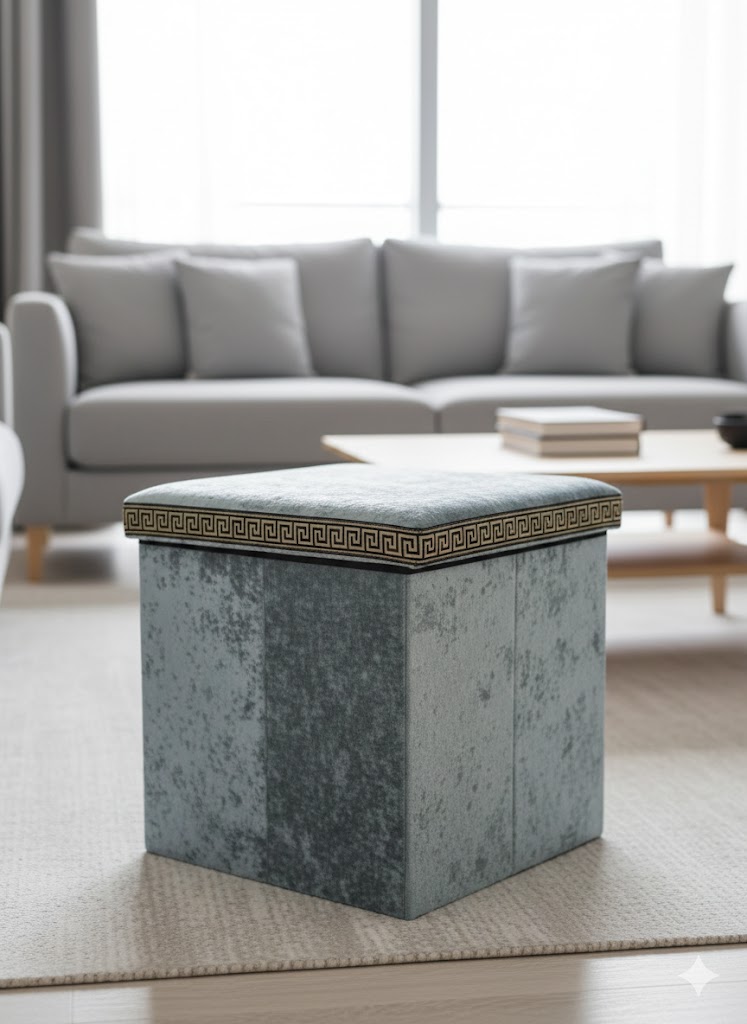 2 IN 1 STORAGE STOOL BOX/مقعد صندوق تخزين 2 في 1