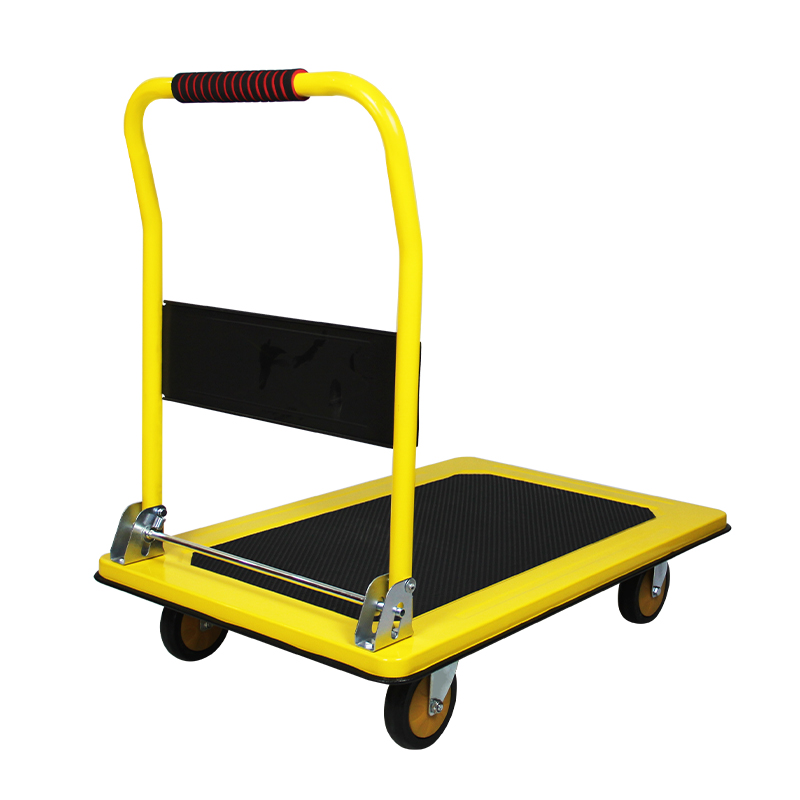 Yellow Steel Folding  Moving Trolley BIG/عربة نقل قابلة للطي من الفولاذ الأصفر، كبيرة الحجم