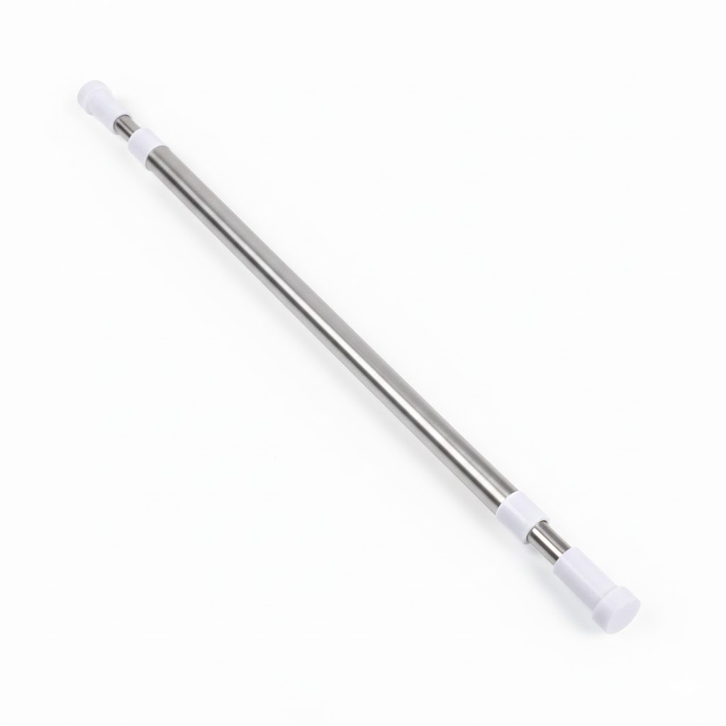 SHOWER CURTAIN ROD STEEL 110~200CM /علاقة الستائر القابلة للتمديد  