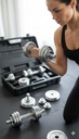 15 KG CHROME DUMBELL SET /مجموعة دمبل كروم 15 كجم