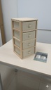 WOODEN STORAGE RACK 4 DRAWERS /رف تخزين خشبي 4 ادراج