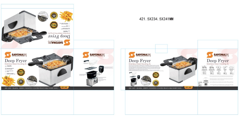 SAYONA DEEP FRYER 3 LTR