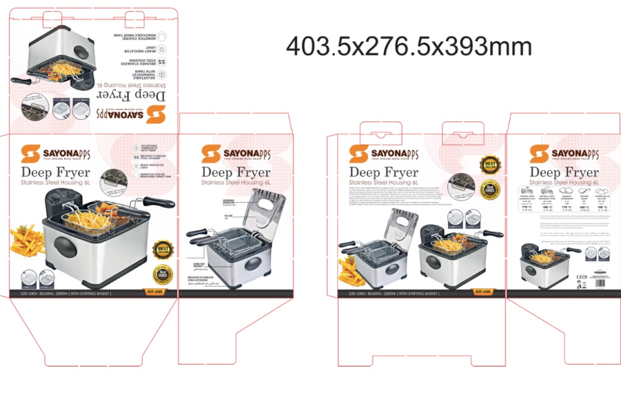 SAYONA DEEP FRYER 6 LTR