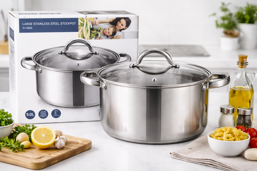 Stainless steel cooking pot/قدر طهي من الفولاذ المقاوم للصدأ