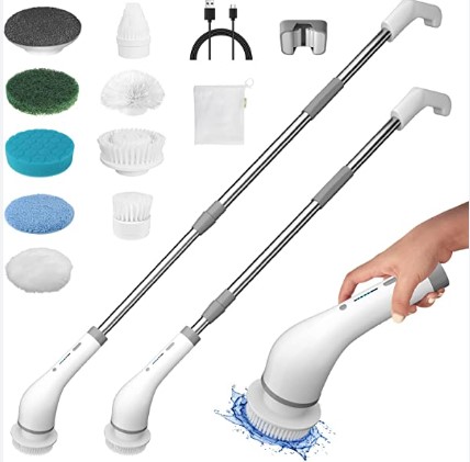 [AM-3375] Electric Cleaning Brush 8 in 1 / ممسحة الكترونية 8 في 1