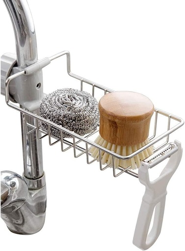 FAUCET SHELF CONVENIENT DRAINAGE STORAGE / منظم المغسلة