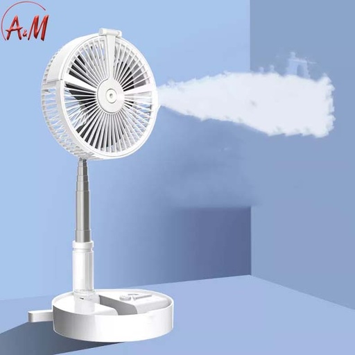 [AM-0326] FOLDABLE FAN WITH LED/المروحة القابلة للطي مع ضوء ومياة