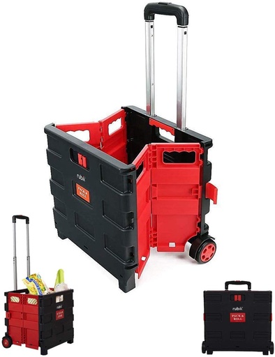 [AM-0972] Foldable cart with wheels/عربة قابلة للطي بعجلات