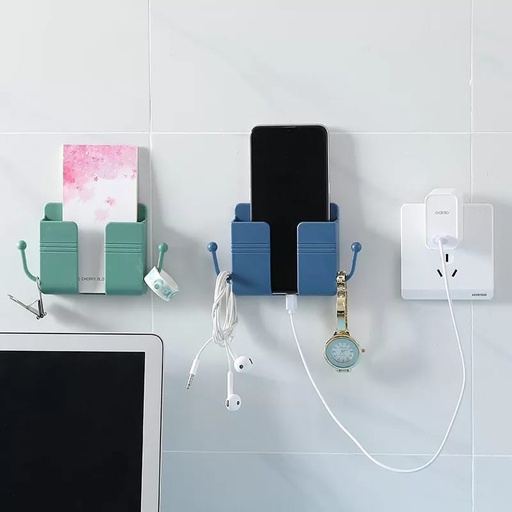 MOBILE PHONE WALL HOLDER WITH HANGERS / حامل الموبايل الجداري مع علاقة