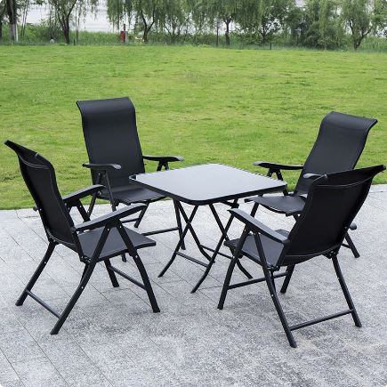OUTDOOR FOLDABLE TABLE& CHAIR/طاولة وكرسي خارجي قابل للطي