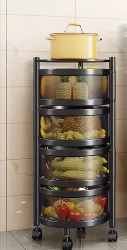 [AM-2234] ROUND ALUMINIUM ORGANIZING RACK 4 Layers / رفوف التنظيم الدائرية