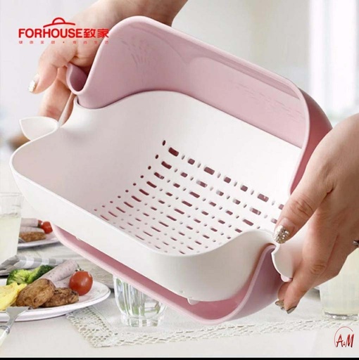 [AM-0736] Rotary Vegetable Washing Basket/سلة غسيل الخضار الدوارة