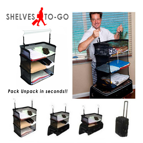 [AM-0211] SHELVES TO GO PACKABLE/رفوف تنظيم حقيبة السفر