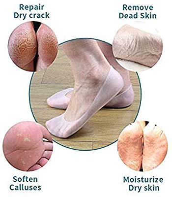 SMILING FOOT/جوارب سيلكون للتشققات