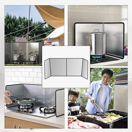 [AM-3894] Foldable metal Splatter Guard barrier/ حاجز معدني قابل للطي