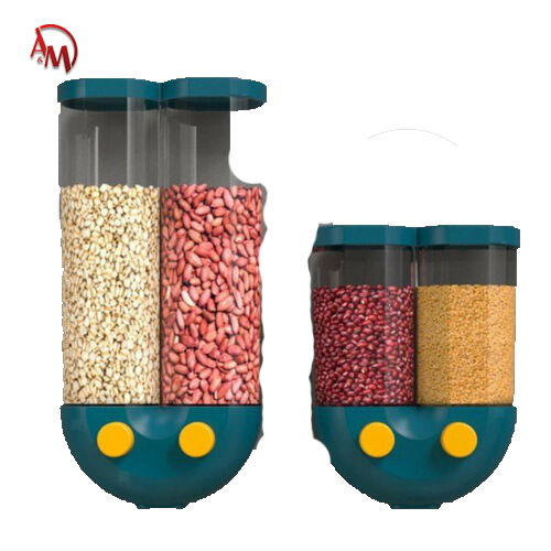 [AM-0295] STORAGE CONTANERS/ علبة تخزين الحبوب 2 في 1 
