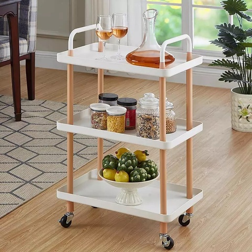 [AM-0406] Rectangular TABLE WITH WHEELS/طاولة التقديم بالعجلات