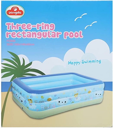 THREE-RING RECTANGULAR POOL / بركة سباحة