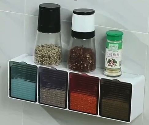 [AM-2749] WALL  MOUNTED SPICES STORAGE / علب حفظ التوابل الجدارية