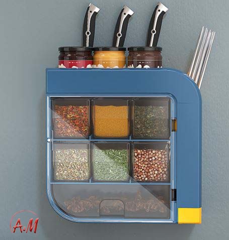 WALL SPICES ORGANIZER / منظم التوابل الجداري