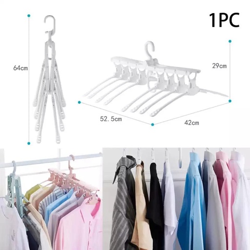 multifunctional clothes hanger/علاقة الملابس 8 في 1