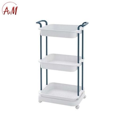 3 PORTABLE SHELFرفوف تنظيم متعددة الطوابق والاستخدام
