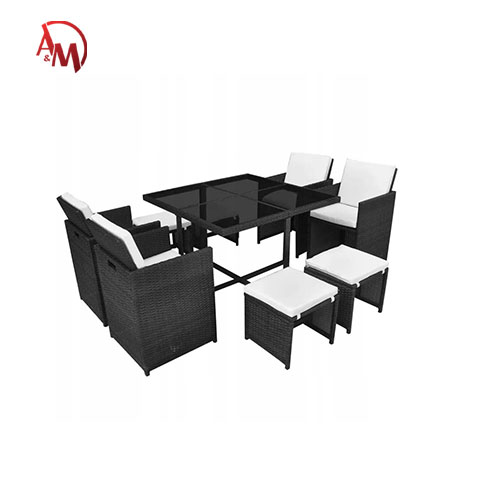 4 CHAIRS + 1 TABLE + 4 PEDAL JAN207-5 / جلسة خارجية 4 كراسي وطاولة