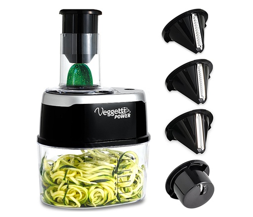 [AM-3482] 4 in 1 Vegetables spiralizer / مفرمة تشكيل الخضار