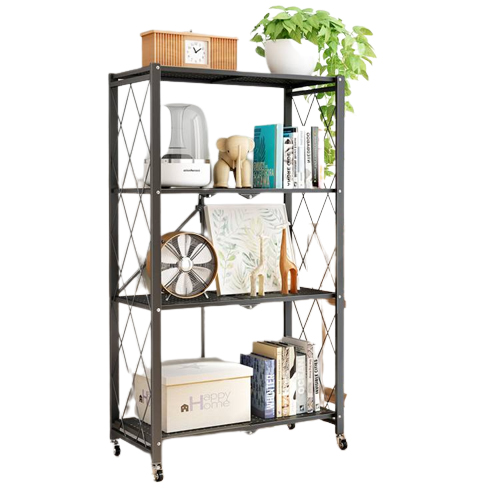 [AM-0350] ALUMINIUM SHELF 4 LAYERS ( white colour)/   الومنيوم ستاند 4 رفوف (اللون الابيض )