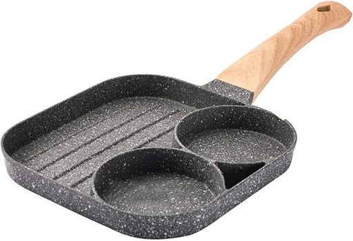 ALUMINUM 2 HOLES CREPE PAN / المقلاة المقسمة