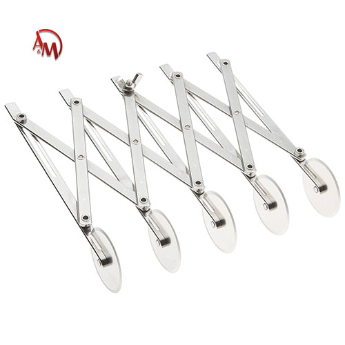 [AM-1050] BAKING WOOD ROLLER/قطاعة العجين من ستانلس ستيل