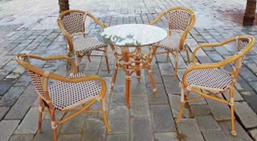 [BO2101-10] Outdoor TABLE/ جلسة خارجية من طاولة و 4 كراسي