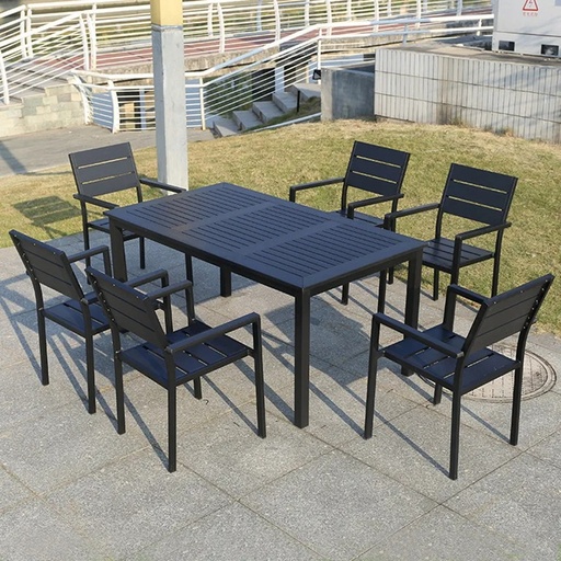 [BO2101-18] Outdoor TABLE / جلسة خارجية من طاولة و 6 كراسي