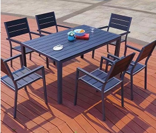 [BO2101-9] Outdoor TABLE/ جلسة خارجية من طاولة و 6 كراسي