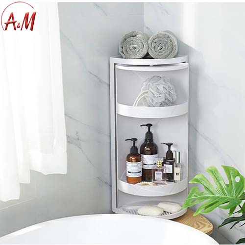 [AM-0345] CORNER SHELF BIG/منظم أدوات الحمام