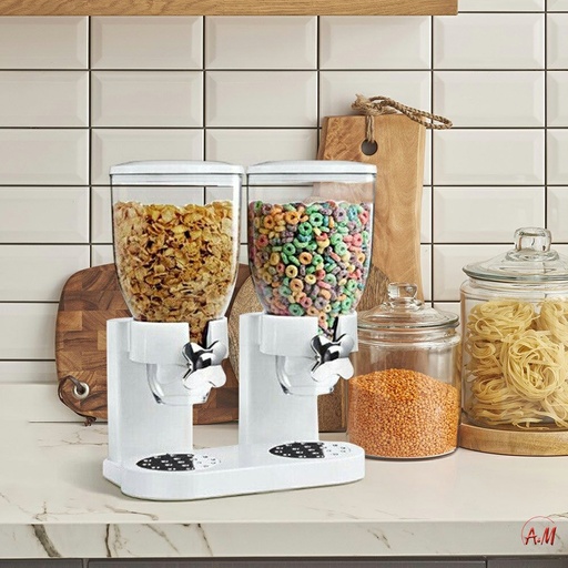 [AM-0043] DOUBLE CEREAL DISPENSER/حافظة الكورنفليكس المزدوجة