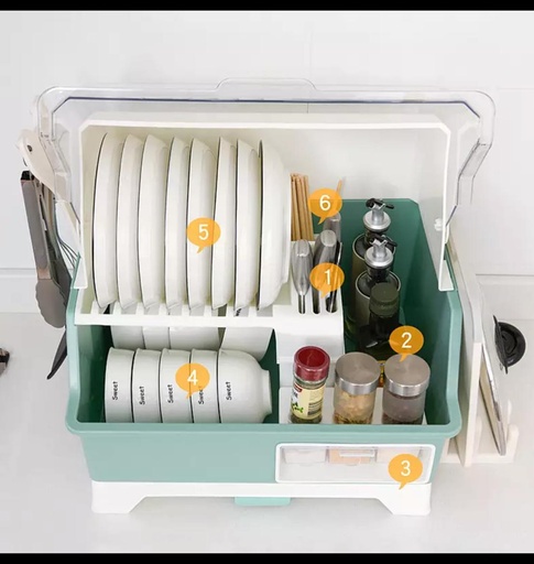 Dish organizer basket/سلة تنظيم الصحون