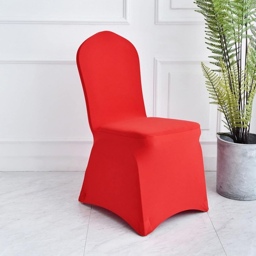 [AM-4027] Stretchable Chair Cover- Red / غطاء كرسي المطاط -احمر