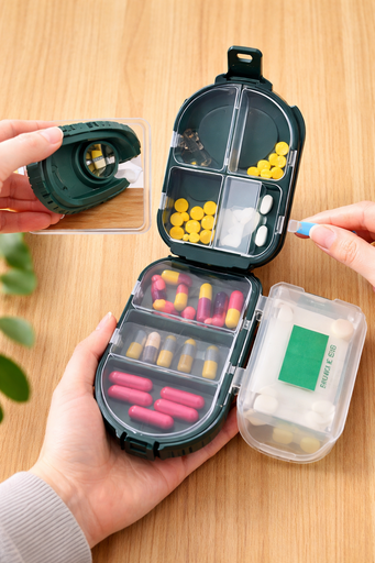 [AM-4059] PORTABLE MEDICINE ORGANIZER / منظم الادوية القابل للطي

